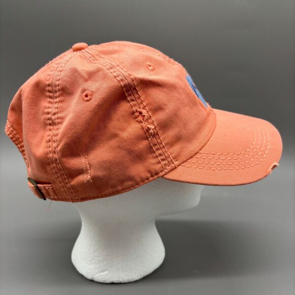 Life Is Good Flip Flops Embroidered Baseball Cap Coral Pink Adjustable Womns Hat - Picture 5 of 10